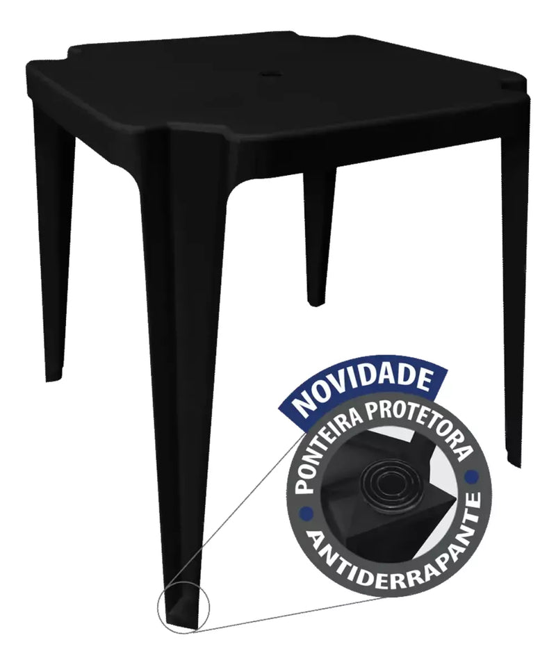 Kit Mesa Monobloco Com 4 Cadeiras Poltrona D Plástico 182 Kg